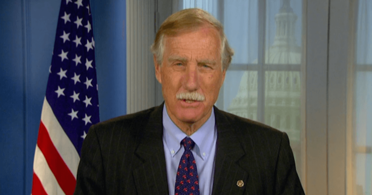 Sen. Angus King Begins Radiation Therapy for Prostate Cancer - SurvivorNet