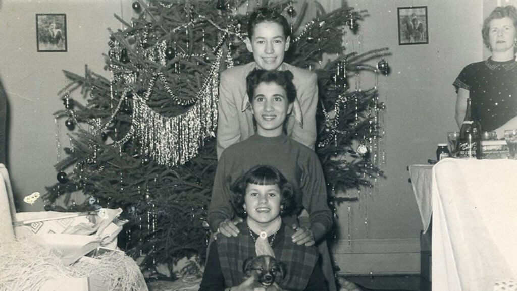 Alex Trebek as a child with his sister