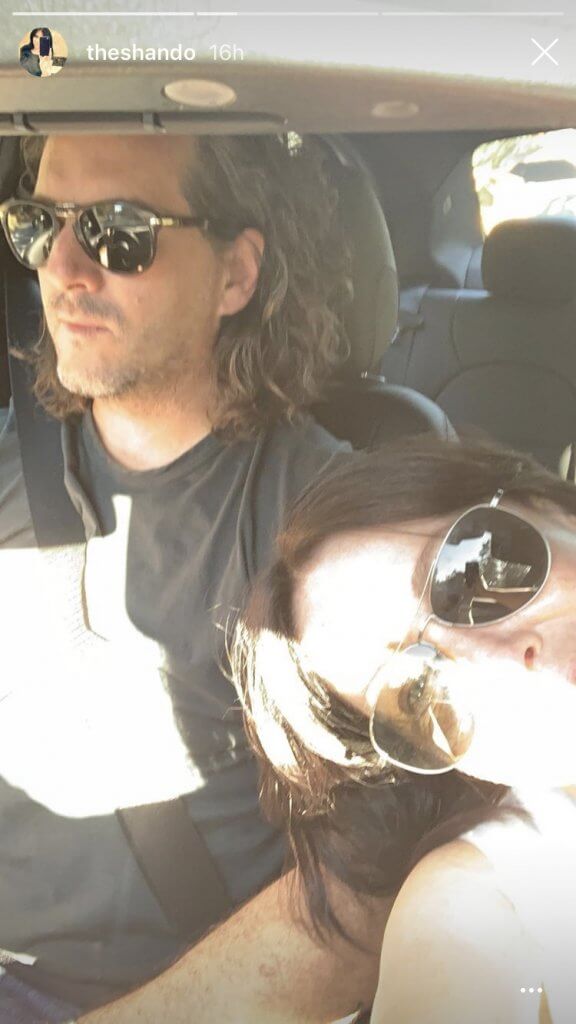 Shannen Doherty in a photo with her husband as they celebrate their anniversary