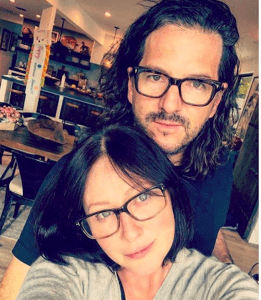 Shannen Doherty pictured in a selfie with husband Kurtis Warienko