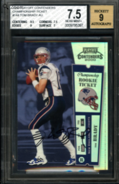 Tom Brady rookie card