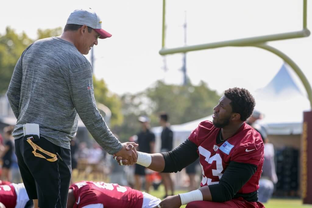 He beat cancer and the Cowboys': NFL coach Ron Rivera rings bell two months  after cancer diagnosis