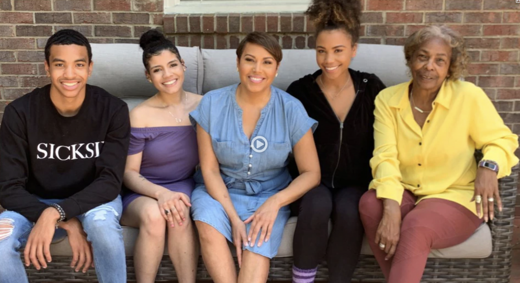 JOVITA MOORE WITH HER TWO CHILDREN, MOTHER, AND STEPDAUGHTER