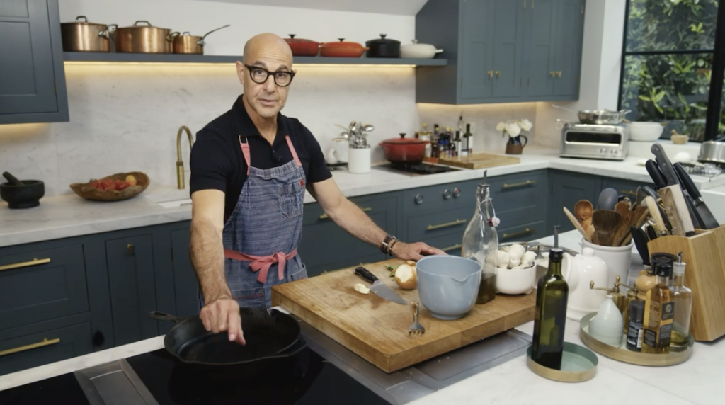 stanley tucci cooking after his radiation for tongue cancer