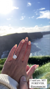 Trey Mancini and girlfriend Sara Perlman (until recently of NBC