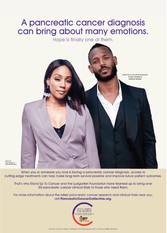 Tiffany Haddish and Marlon Wayans (above in their new PSA)are raising awareness about pancreatic cancer trials as the new ambassadors for Stand Up To Cancer.