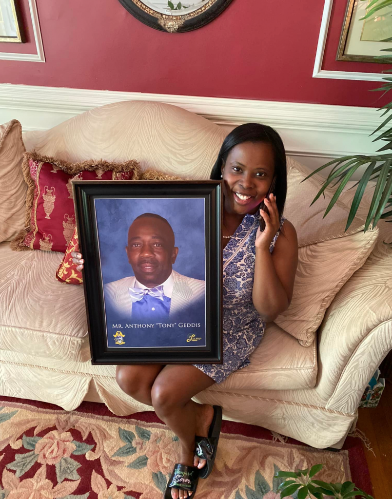 Ashlye and her late father, Anthony Geddis