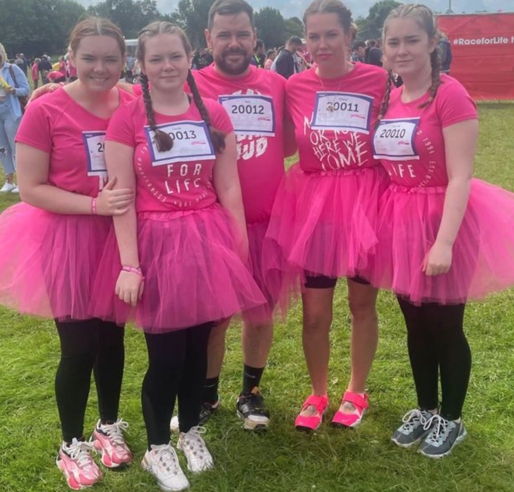 Cheryl and Neil Scott with their daughters: Grace Scott, Lille-Mai Scott and Lacey Scott