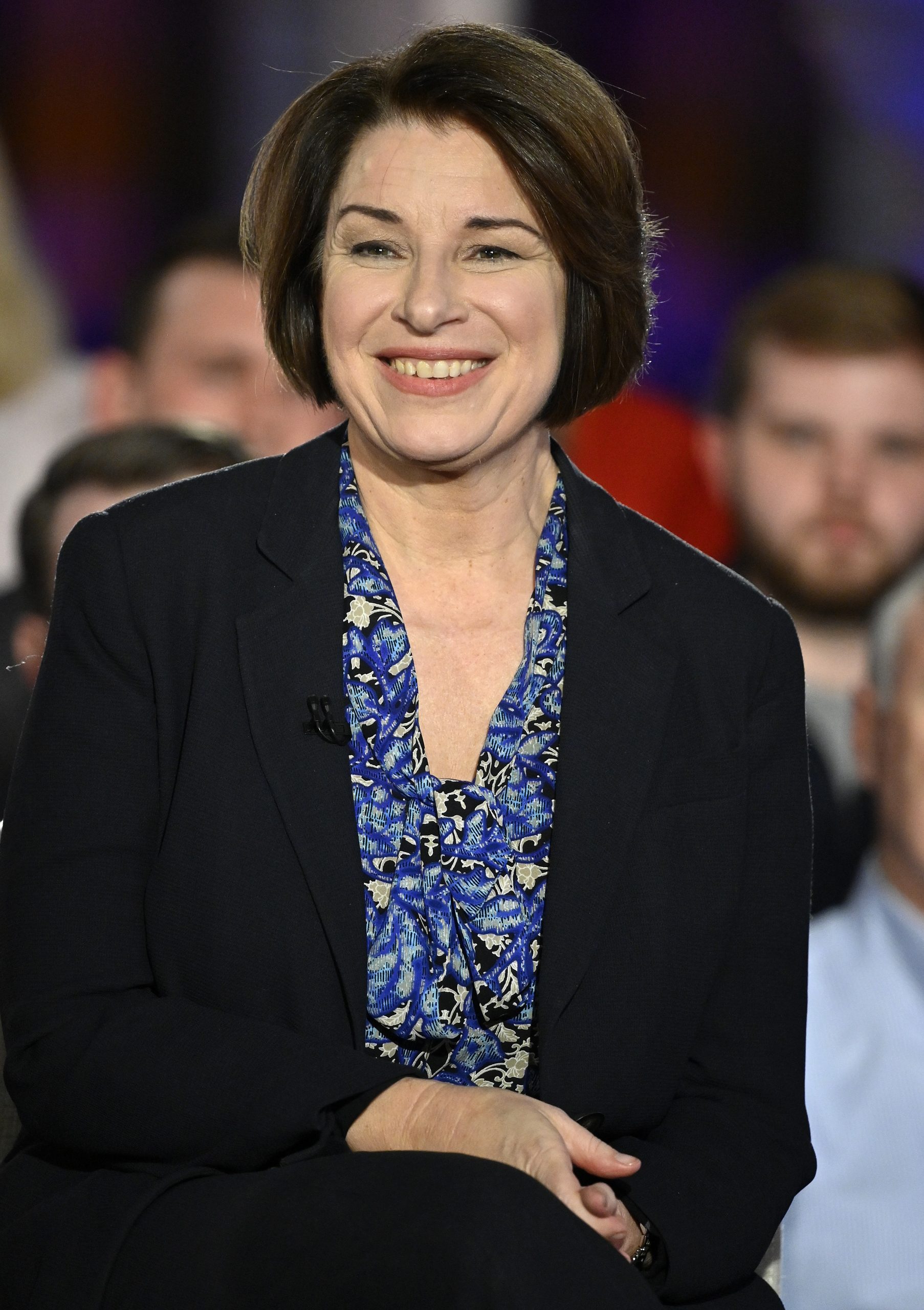 Sen. Amy Klobuchar participates in a Fox News Channel town hall on Feb. 27, 2020, in Raleigh, North Carolina. (Photo by Grant Halverson/Getty Images)