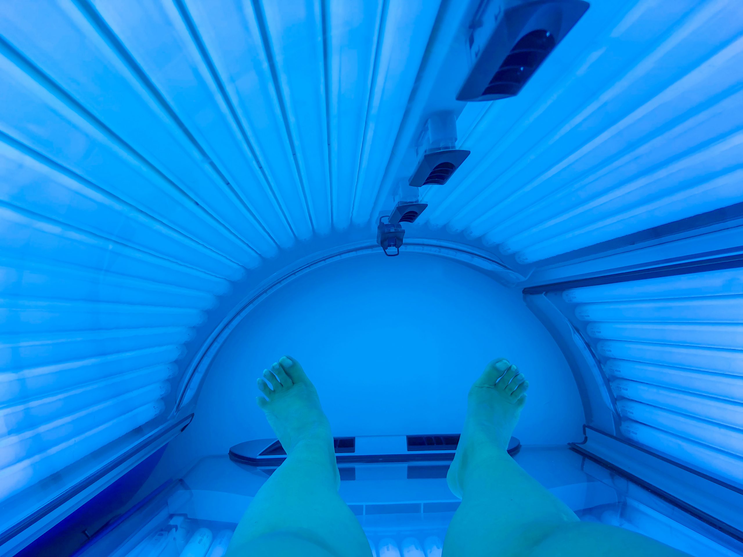 Woman in Tanning Bed in Switzerland. (Getty)