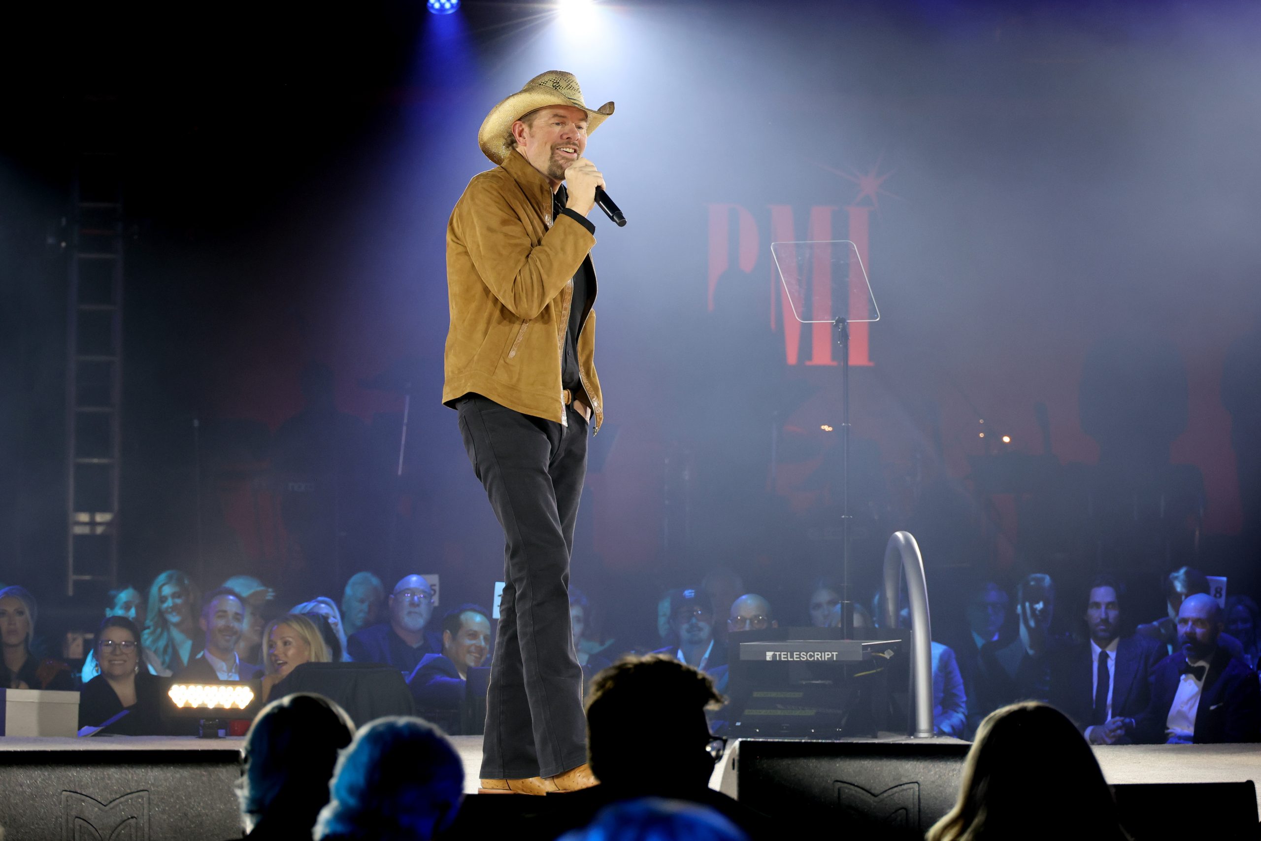 Toby Keith performs onstage at the 2022 BMI Country Awards on Nov. 8, 2022 in Nashville, Tennessee. (Photo by Jason Kempin/Getty Images for BMI)