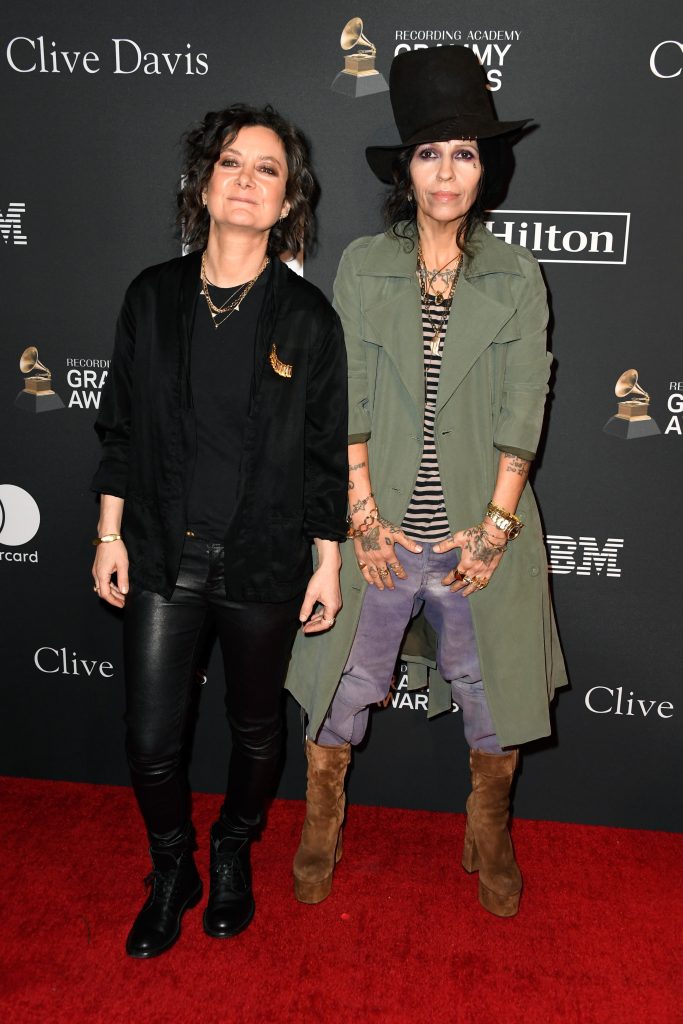 Linda Perry and Sara Gilbert